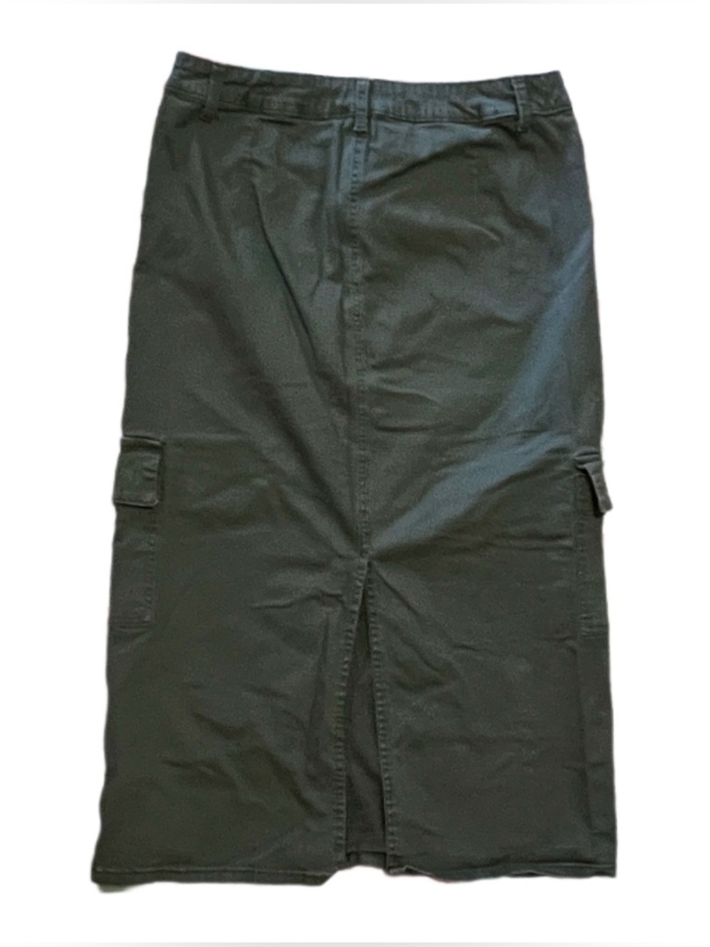 1822 Denim fern green midi cargo skirt US Women’s 12 - Picture 2 of 7